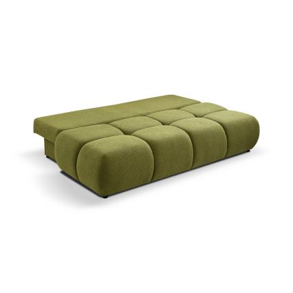 Canapé convertible 3 places avec rangement NUORO vert