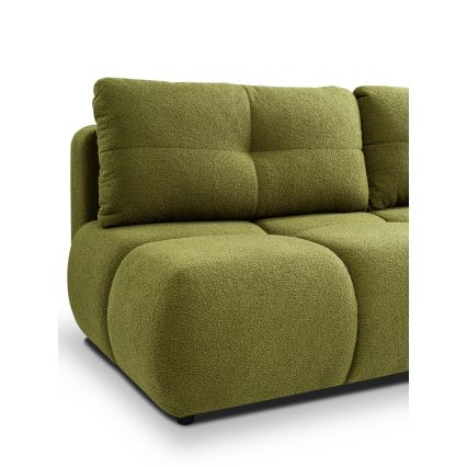 Canapé convertible 3 places avec rangement NUORO vert