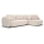 Canapé d'angle convertible avec rangement en L OLBIA droit beige