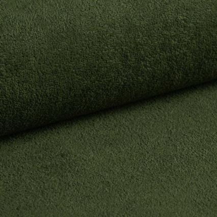 Canapé d'angle convertible en L CASTELO avec coffre de rangement, angle droit, vert