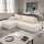 Canapé d'angle convertible en L DESIO, orientation gauche, beige, avec coffre de rangement