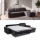 Canapé d'angle convertible en L LEKA droit marron avec rangement, idéal pour un couchage quotidien