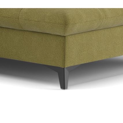 Canapé d'angle convertible en L MARANO droit olive