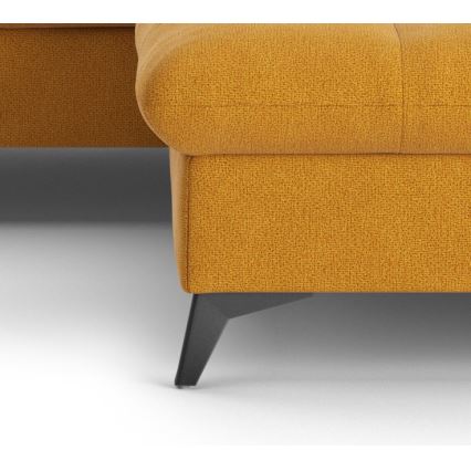Canapé d'angle convertible en L MARANO droit orange