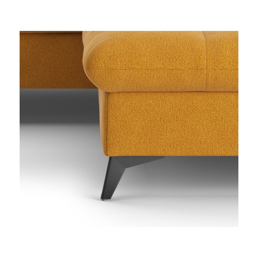 Canapé d'angle convertible en L MARANO droit orange