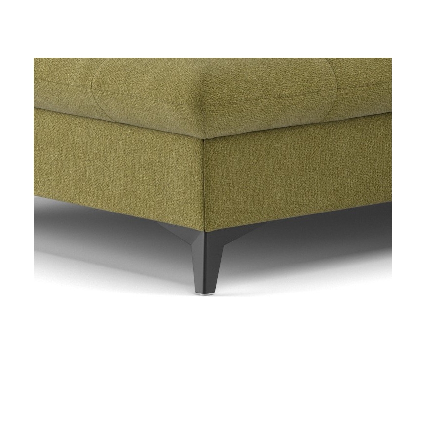 Canapé d'angle convertible en L MARANO gauche olive