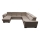 Canapé d'angle convertible en U avec rangement universel GRANADA beige