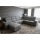 Canapé d'angle convertible en U réversible avec coffre de rangement GRANADA gris foncé