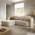 Canapé d'angle convertible OLBIA en L avec coffre de rangement, à gauche, beige