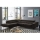 Canapé d'angle pliable en forme de L avec un espace de rangement BRESCIA gauche marron