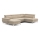 Canapé d'angle pliable en U avec un espace de rangement CATANIA droit beige