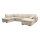 Canapé d'angle pliable et rembourré en forme de U SERPA gauche beige