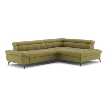 Canapé d'angle pliable MARANO droit olive