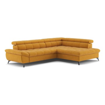 Canapé d'angle pliable MARANO droit orange