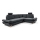 Canapé d'angle pliable rembourré en forme de L avec un espace de rangement AVESTA droit anthracite