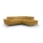 Canapé d'angle pliable SALERNO droit jaune