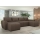 Canapé d'angle réversible et convertible en U NEWPORT, marron