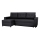 Canapé d'angle universel avec fonction couchage et espace de rangement SEVILLA anthracite