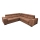 Canapé d'angle universel convertible avec rangement GRANADA marron