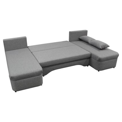 Canapé d'angle universel en forme de U, rembourré et pliable ALMEIDA gris