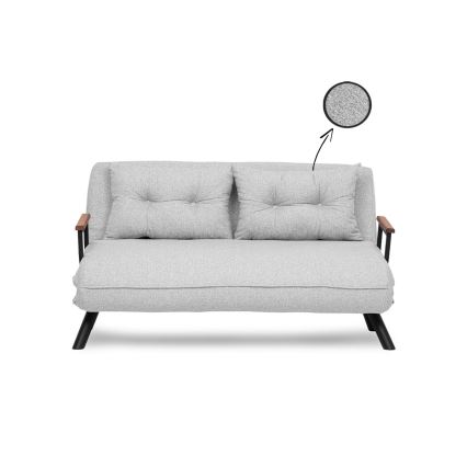 Canapé-lit 2 places QIRA gris