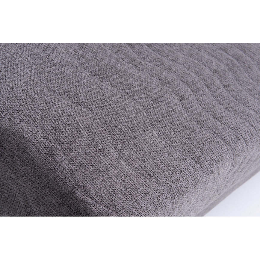 Canapé convertible rembourré 3 places, adapté au couchage quotidien, sans accoudoirs PAUL, gris