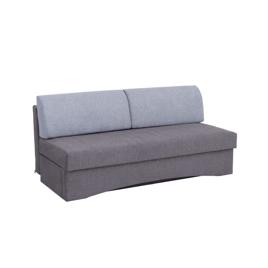 Canapé pliable rembourré sans accoudoirs PAUL gris