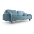 Canapé‑lit rembourré 3 places CLOUDY turquoise
