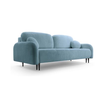 Canapé‑lit rembourré 3 places CLOUDY turquoise