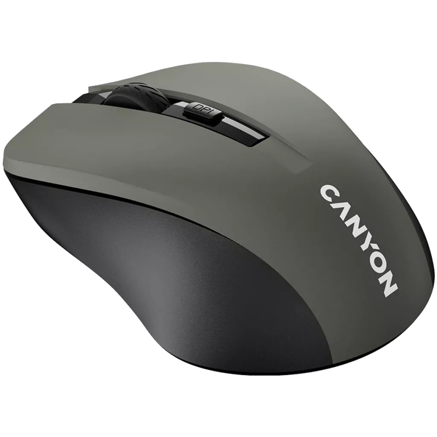 Canyon - Draadloze muis 800/1000/1200 DPI 2xAAA grijs