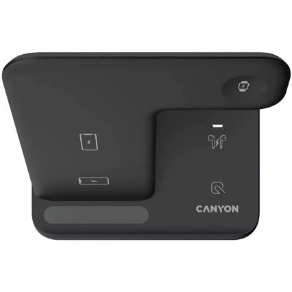 Canyon - Draadloze oplader 3in1 zwart