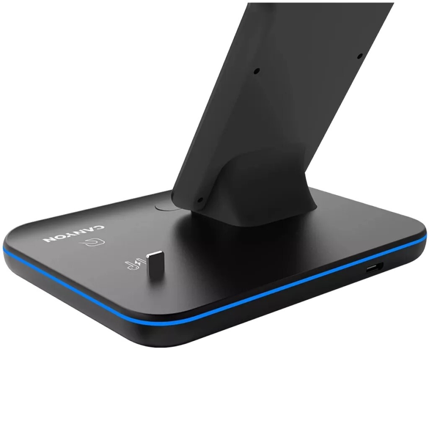 Canyon - Draadloze oplader 3in1 zwart