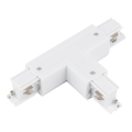 Capuchon d'extrémité de système de rail triphasé TRACER T-connecteur blanc