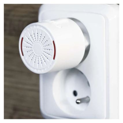 Carillon sans fil à brancher sur prise 230 V + 1 pile CR2032 incluse, blanc