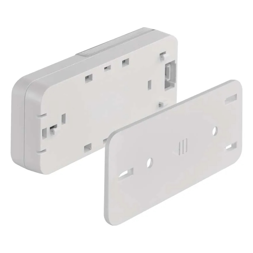 Carillon sans fil à brancher sur prise 230 V + 1 pile CR2032 incluse, blanc