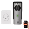 Carillon vidéo sans fil avec détecteur de mouvement GoSmart 12V/3xAA IP44 Wi-Fi Tuya