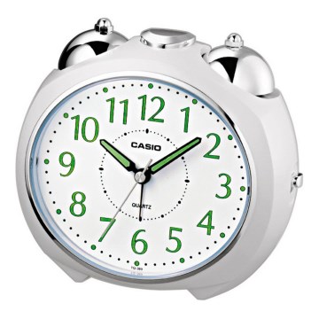 Casio - Wekker 1xLR14 wit/glanzend chroom