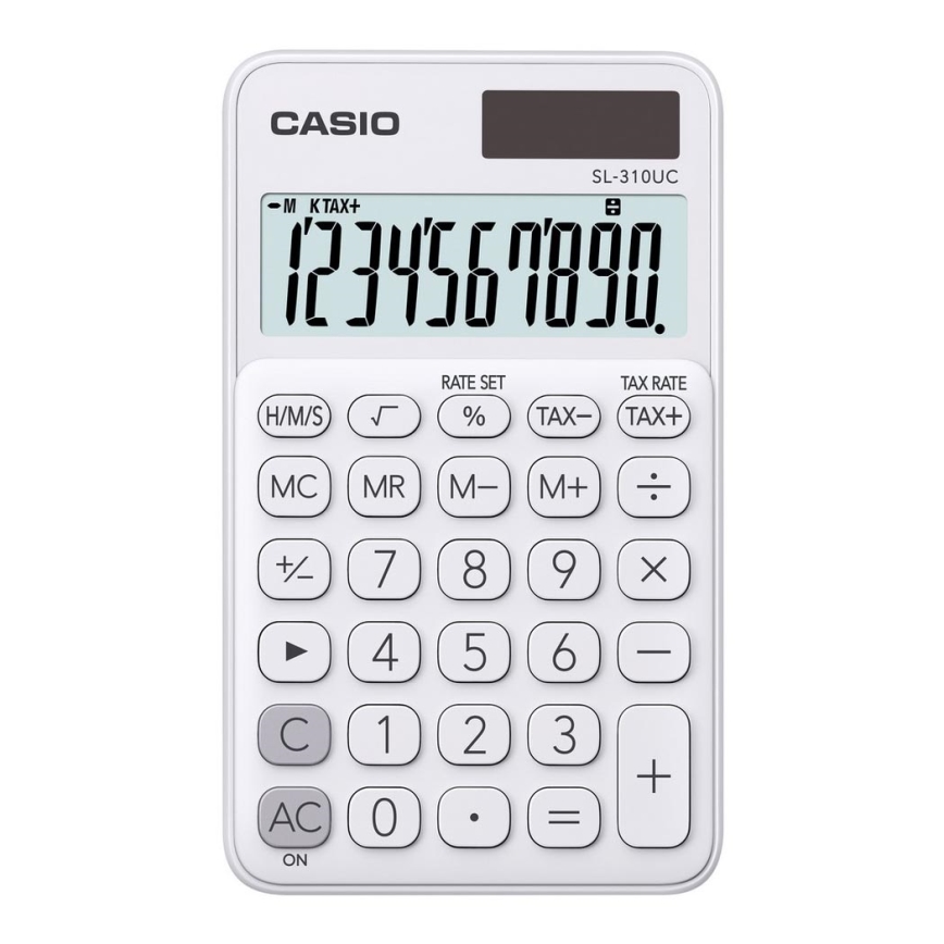 Casio - Zakelijke rekenmachine 1xLR54 wit
