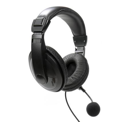 Casque avec micro noir USB