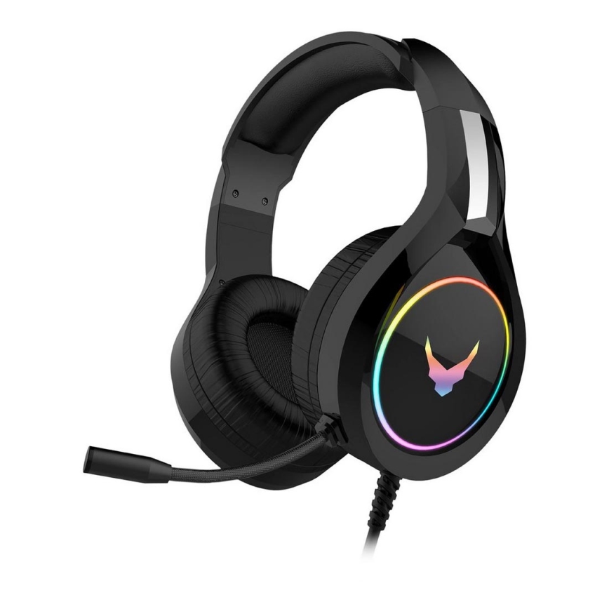 Casque avec microphone VARR GAMING RGB USB noir