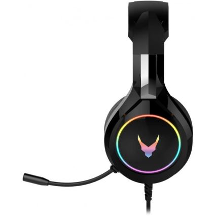 Casque avec microphone VARR GAMING RGB USB noir