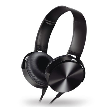 Casque filaire avec micro noir