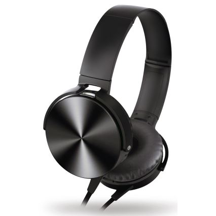 Casque filaire avec micro noir