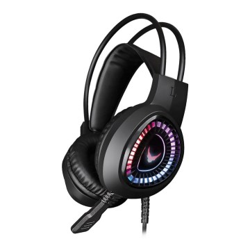 Casque gaming LED RGB VARR avec un micro