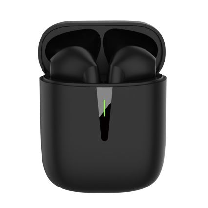 Écouteurs sans fil avec microphone noir 200 mAh + 2x 30 mAh