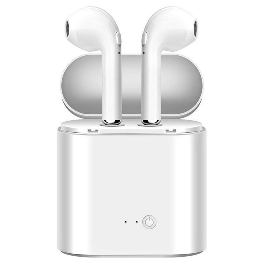 Écouteurs sans fil avec microphone IPX2 blanc 350 mAh + 2x 45 mAh