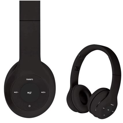 Casque sans fil avec un micro 400 mAh noir