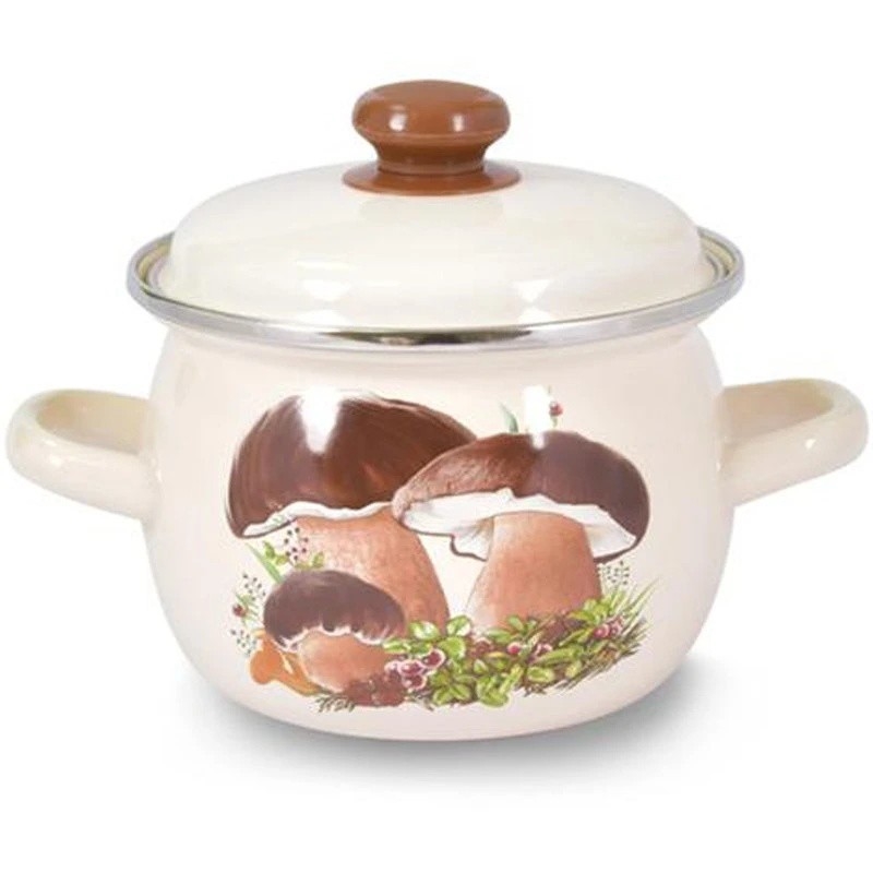Casserole TORO 3,5 l avec couvercle, décor champignons