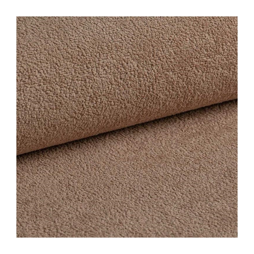 CASTELO L-vormige hoekbank met slaapfunctie en opbergruimte, links, beige