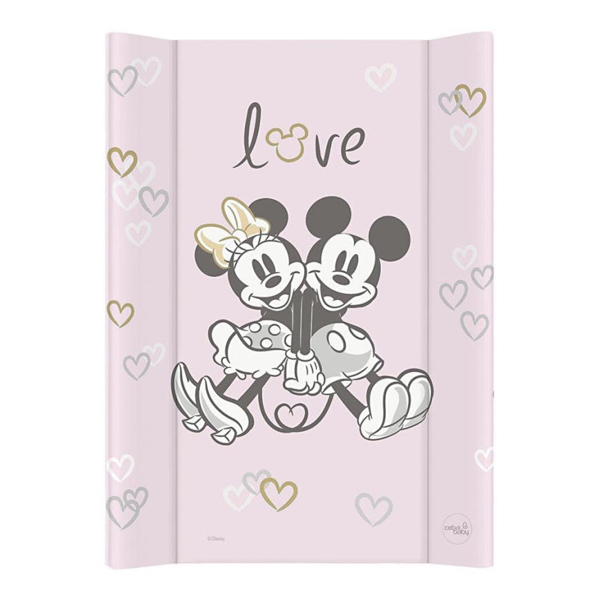 CebaBaby - Matelas à langer avec planche fixe bilatérale DISNEY 50x70 cm rose